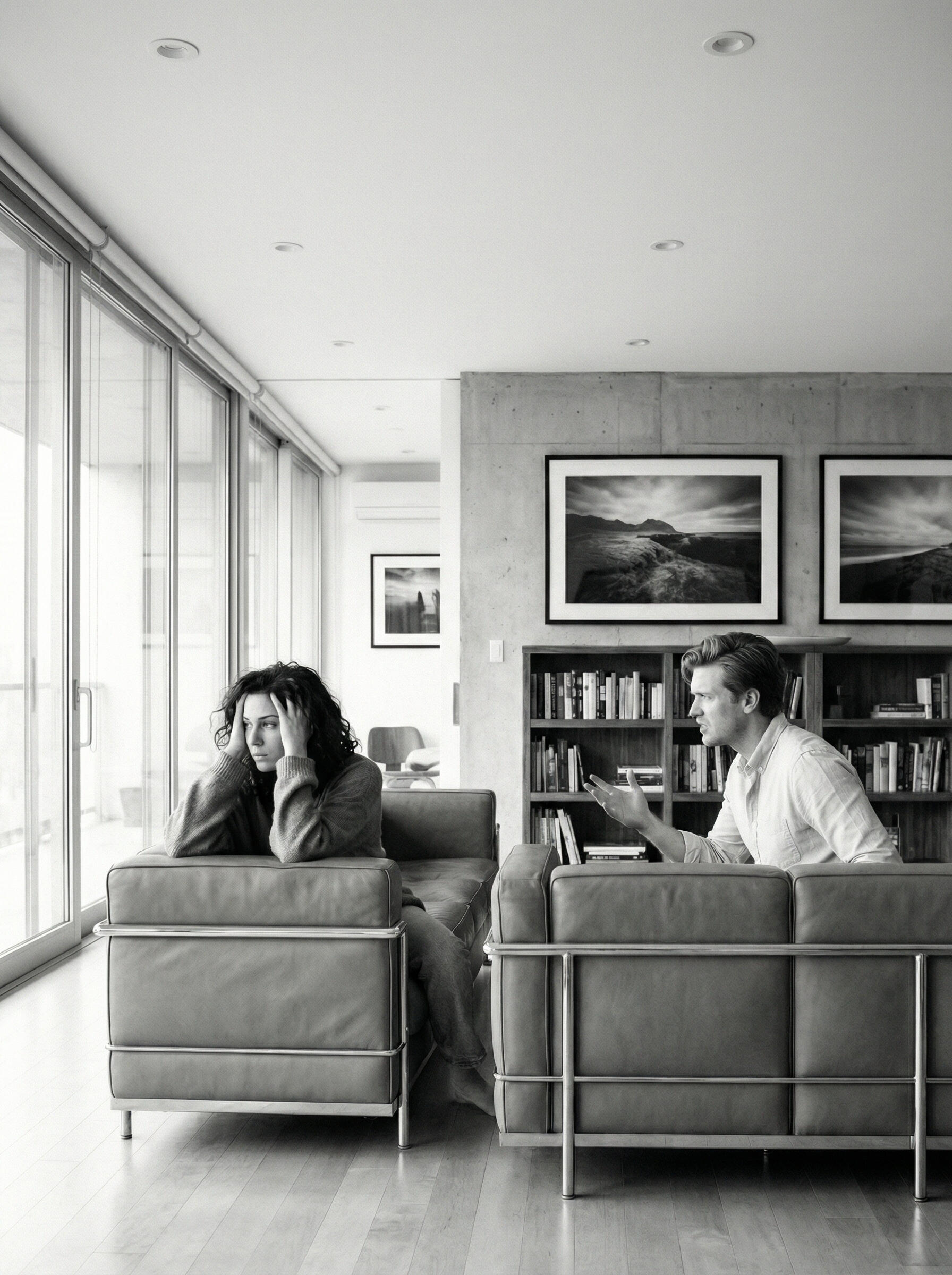 Konflikte udn Beziehungskrisen Ein Paar welches in einer Beziehungskrise steckt